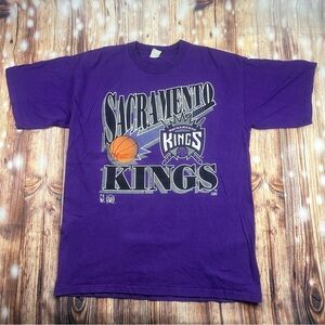 Vintage Sacramento Kings Tshirt NBA Made In USA Size XL